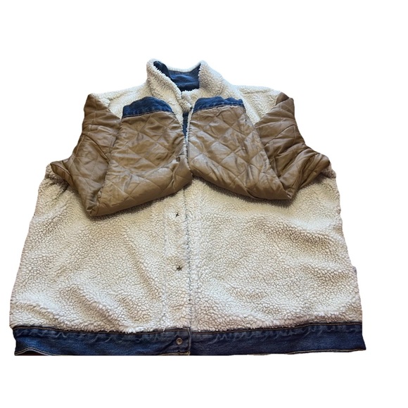 Levi’s Premium Big E Sherpa Trucker Jacket XXL Heavy Warm 16365‑0070 EXC Cond - Picture 14 of 16